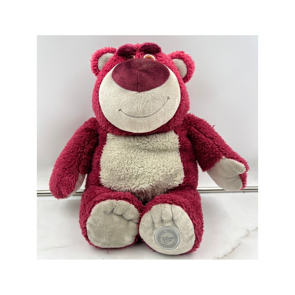 Disney Store Toy Story 3 Lotso Huggin Bear Plush Magenta Pink W818-7201-5